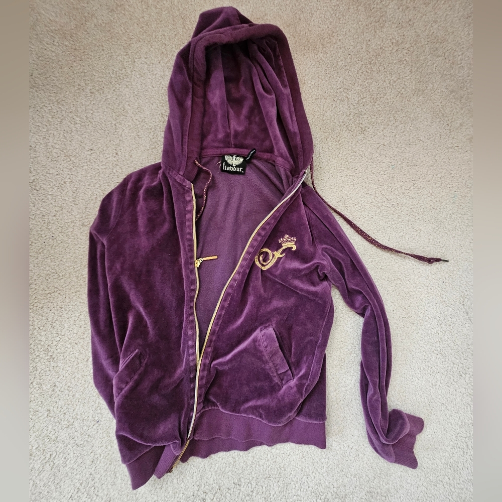 purple velour velvet jacket